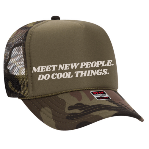 Meet New People Foam Trucker Hat - Image 3