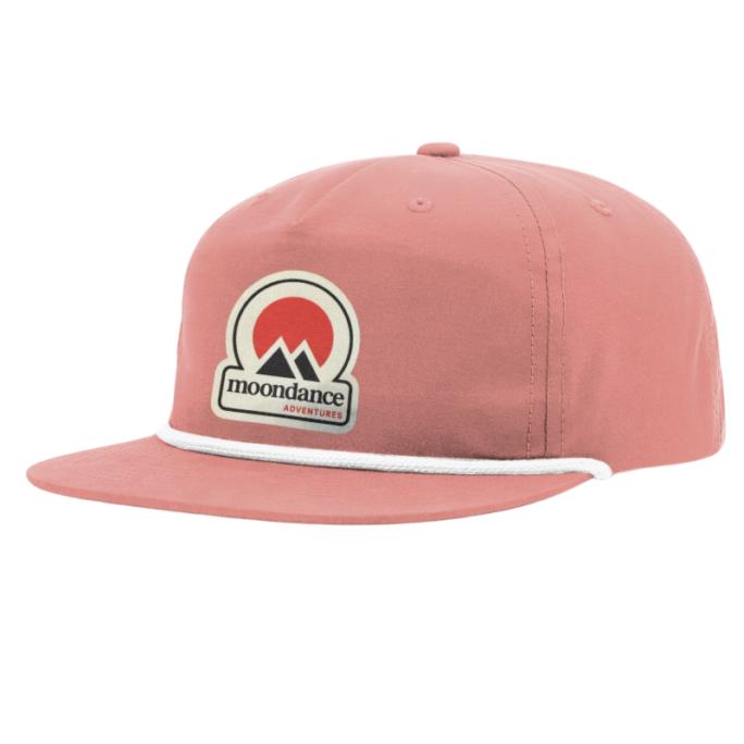 Moondance Rope Hat - Dusty Red/White