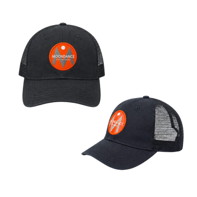 Vintage Black Logo Trucker Hat